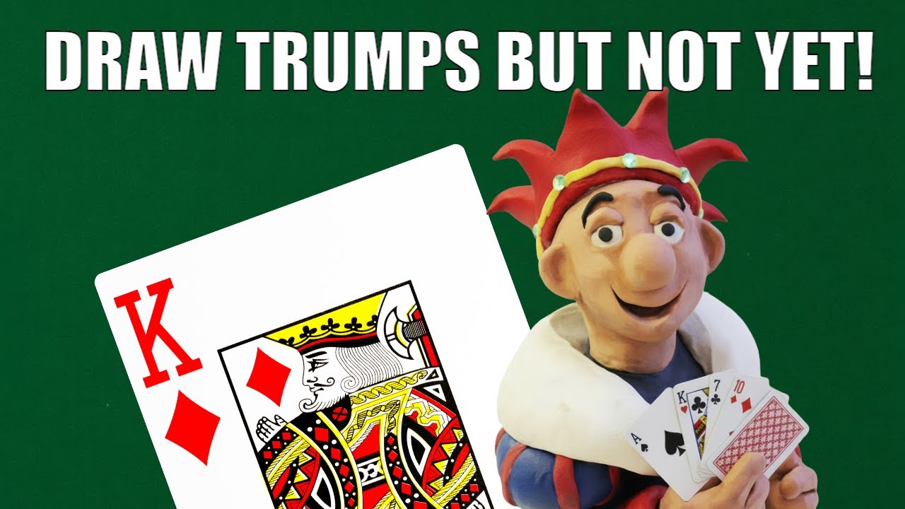 character holding playing cards
