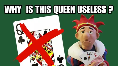 character holding cards